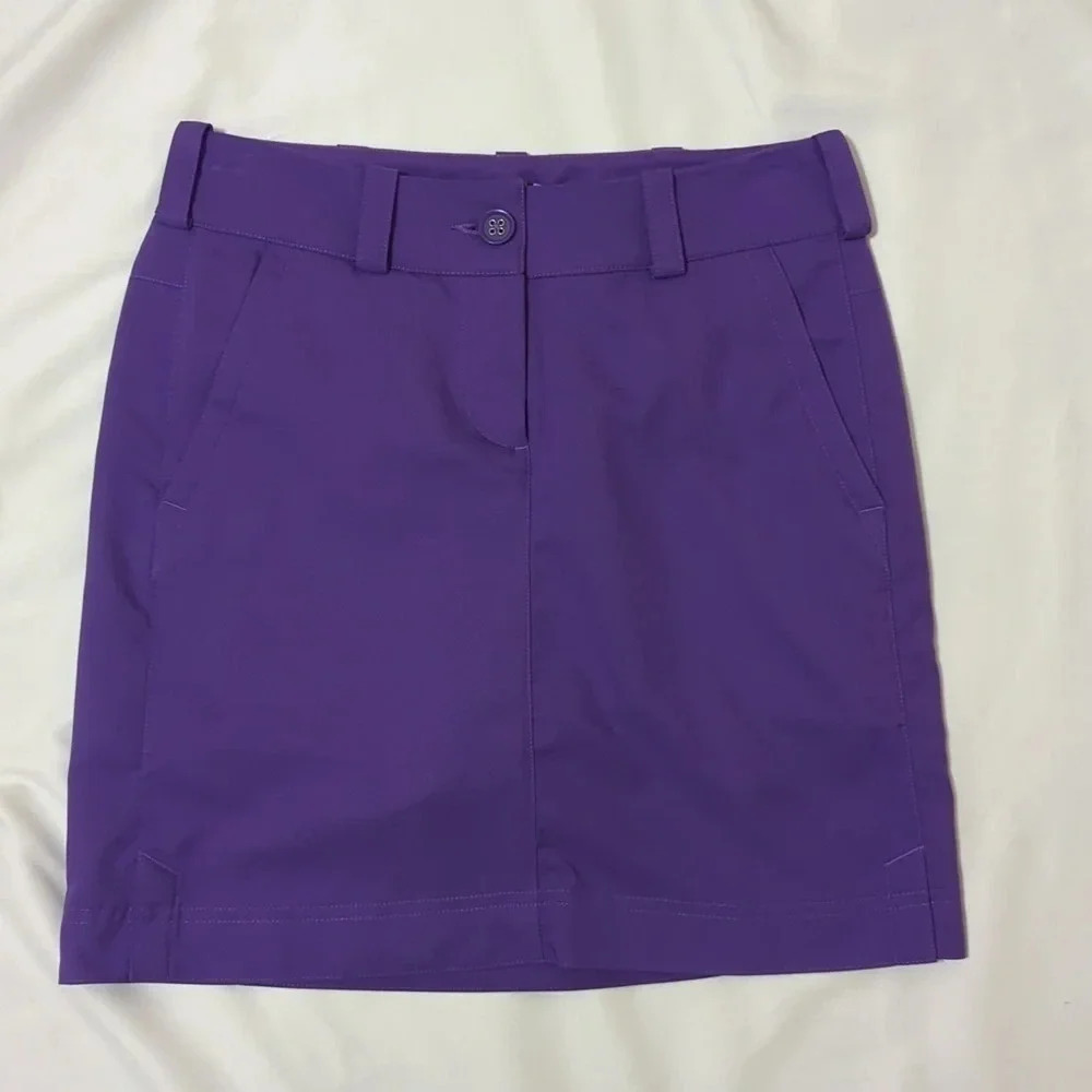 Nike Golf Tour Performance Dri-Fit Skirt, Color Deep Purple Size 0